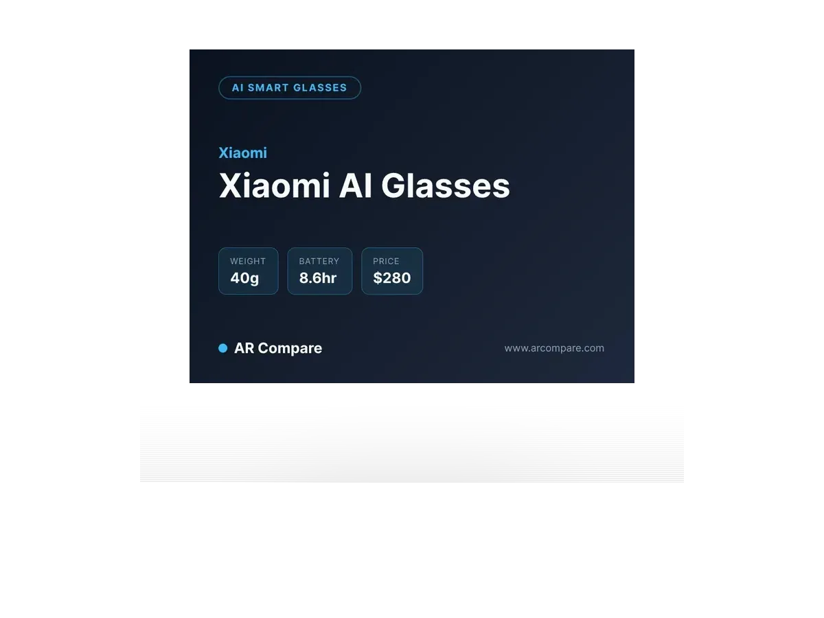 Xiaomi AI Glasses
